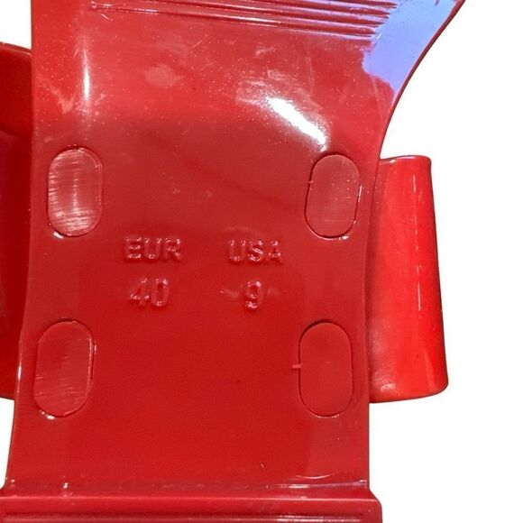 Revolve Jeffrey Campbell A Lil Bit Shiny Horsebit Jelly Thong Sandal NWOT - Picture 10 of 10